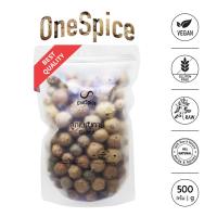 ราคา OneSpice ลูกเบญกานี 500 กรัม ครึ่งกิโล สมุนไพร แห้ง เบญกานี เบญกาณี เบญจกานี หม้อสือจื่อ 沒石子 Dried Aleppo Galls Downy Oak Nutgall Gallnut Majuphal Quercus Infectoria LBN (15801796197)