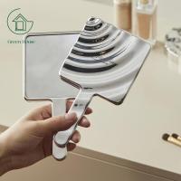 ราคา GreenHouse กระจก กระจกมีด้ามจับ กระจกแต่งหน้า แบบสี่เหลี่ยม กระจกแบบถือ (21126299145)