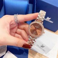 ราคา นาฬิกาข้อมือนาฬิกานาฬิกาสำหรับสตรีแบบดั้งเดิมหรูหราและดั้งเดิมของ SWAROVSKI กันน้ำได้นาฬิกาข้อมือธุรกิจสแตนเลสสายนาฬิกาปาร์ตี้ลำลองของขวัญวันวาเลนไทน์ความรู้สึกขั้นสูงนาฬิกาควอตซ์ (17653553209)