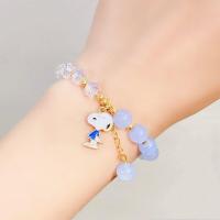 ราคา สร้อยข้อมือ กำไลแขนคริสตัล V4 กำไล1 เส้น 2สี จี้การ์ตูนน่ารักๆ สายยืดตามข้อมือ พร้อมส่งจากไทย (16901944147)
