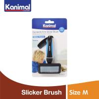 ราคา Kanimal Slicker Brush แปรงสลิคเกอร์ แปรงหวีขน พร้อมหวีพกพา ช่วยสางขน สำหรับสุนัขและแมว Size S M L (18834369381)