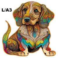ราคา Cute Cat Wooden Puzzle Personalized Sitting Dog 3D Puzzle Childrens Intellectual Wooden Puzzle Education Childrens Toy Gift (20619537799)