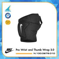 ราคา Nike ไนกี้ที่รัดข้อมือ ผ้ารัดมือ รัดข้อมือ ถุงมือซัพพอร์ต ซัพพอร์ตข้อมือ รัดข้อมือเล่นกีฬา Pro Wrist And Thumb Wrap N 100 0679 010 BK 690 (4969864542)