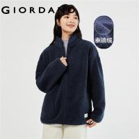 ราคา GIORDANO Women Jackets Teddy Fleece Stand Collar Windproof Jackets Zip Front Fluffy Warm Fashion Casual Loose Jackets 05373856 (20517847490)