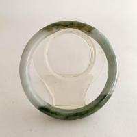 ราคา หายากมาก กำไลข้อมือหยกวงใหญ่ แบบท้องปลิงสีขาวเขียว วงใน 77 5 มม หยกพม่า เนื้อหยกสวยด้วยเนื้อหยกเองตามธรรมชาติ ไม่ผ่านการปรุงแต่ง (16019701256)