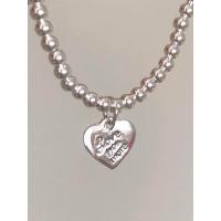 ราคา winterwinter silver925 jewelry เครื่องประดับเงินแท้925 กำไลข้อมือลายดอท 3 mm ห้อยจี้รูปหัวใจ love you more love you to the moon ข้อมือร้อยเอ็นยืดขนาด 6 6 5นิ้ว (19783295515)