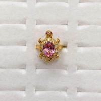 ราคา แหวนเต่าพลอยเพชรล้อม แหวนปรับไซร์ (20118716018)