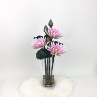 ราคา แจกันดอกบัวประดิษฐ์ ดอกบัวพร้อมแจกัน ดอกบัวบูชาพระ (19439936254)