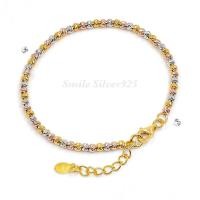 ราคา สร้อยข้อมือเงินแท้ 92 5 Italy ชุบ 3 กษัตริย์ ลาย Ball Slash (19760005738)