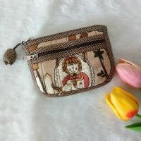 ราคา พร้อมส่ง กระเป๋าสตางค์ กระเป๋าใส่เหรียญ กระเป๋าผ้าแฮนด์เมด Handmade 2 ช่องซิป 3 ช่อง ทรงแบน ใส่บัตร ใส่แบงค์ ใส่เหรียญ ลายเยอะ (20581285632)