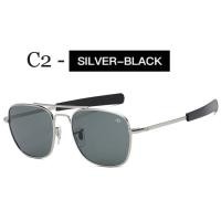 ราคา แฟชั่นใหม่นักบินแบรนด์ผู้ชายแว่นกันแดดนักออกแบบกองทัพอเมริกันออปติคอล AO แว่นตากันแดด AO8054 (17161928884)