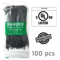 ราคา BANDEX CABLE TIE เคเบิ้ลไทร์ เคเบิ้ลไท สายรัด คุณภาพดี แข็งแรง มีหลายขนาดให้เลือกภายใน สีดำ 100เส้นต่อแพ็ค (8644496810)