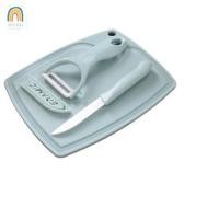 ราคา shoptookd พร้อมส่ง ชุด 3 ชิ้น มีดพร้อมเขียง มีด เขียง ที่ปอกผลไม้ มีดเซรามิก มีดปอกผลไม้ (20568345887)