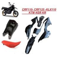 ราคา ชุดสีวิบากCRF110 125CC วิบากแปลง ขนาด110cc ขนาด125cc CRF110 CRF110F KSR KLX110 ครบชุด แฟริ่งแปลงใส่วิบาก ใสได้ทุกรุ่น ชุดสีแฟริ่ง ชุดสีวิบาก (15716179906)
