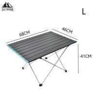 ราคา Outdoors โต๊ะปิกนิค โต๊ะพับกลางแจ้งแบบพกพา เดินป่าตั้งแคมป์บาร์บีคิว โต๊ะพับอลูมิเนียม โต๊ะพับอลูมิเนียม Camping table (18235031806)