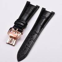 ราคา สายนาฬิกาหนังแท้25มม สำหรับ Patek PP 5711 5712G Nautilus สายรัดข้อมือผู้ชายสร้อยข้อมือเฉพาะพับตะขอ (10194870923)