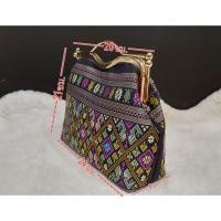 ราคา กระเป๋าปิ๊กแป๊กผ้าไหมไทย (20102688828)