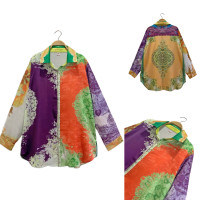 ราคา Lynlalin เสื้อเชิ๊ตคอปกติดกระดุมเรียงด้านหน้า เสื้อเชิ๊ตผ้าซาตินคัดเกรดเนื้อเงาเล่นสีสวย รุ่น Silk Kanok (19807438000)