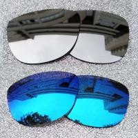 ราคา เลนส์อะไหล่โพลาไรซ์2คู่สำหรับ Oakley Frogskins ผสม OO9428 Frogskins ผสมเอเชีย OO9428F กรอบแว่นกันแดดเอเอฟ ติดตั้งได้ง่าย ใส่ได้อย่างสมบูรณ์แบบ ป้องกันรังสียูวี100 ดำ เงิน (20332778786)