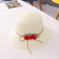 ราคา เด็กสาวเกาหลีหวานสตรอเบอร์รี่หมวกฟางซัมเมอร์บีชครีมกันแดดชาวประมงหมวกระบายอากาศสตรอเบอร์รี่กระเป๋าสำหรับเด็ก2 8ปี (15223853158)