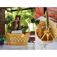 ราคา ตะกร้าสานเชือกมัดฟาง แม่ประนม งานฝีมือ ของขวัญปีใหม่ (21057342032)