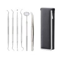 ราคา ชุด 6 ชิ้น ชุดเครื่องมือทันตกรรม เครื่องมือขูดหินปูนทำด้วยสแตนเลส ที่ขูดหินปูนด้วยตัวเอง (18972070918)