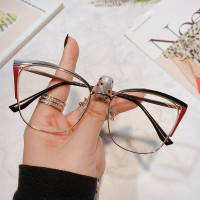 ราคา แว่นตากันขโมยสำหรับผู้ชายและผู้หญิงกรอบโลหะตาแมวแนววินเทจใหม่ (17938757267)