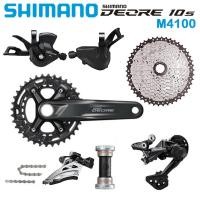 ราคา SHIMANO DEORE M4100 Groupset 2x10 Speed MTB M4100 170mm 175mm 36 26T Crankset M4100 Shifter Front Derailleur Cassette M4120 Rear Derailleur HG54 Chain With BB52 Kit Mountain Bike Accessories (90667986
