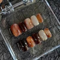 ราคา เล็บปลอมโทนน้ำตาล อยากได้ทรงอื่นๆแจ้งในแชทได้ค่ะ (20686808594)