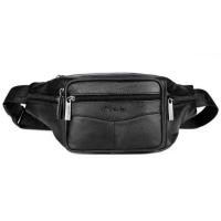 ราคา กระเป๋าหนังแท้กระเป๋าสะพายขนาดใหญ่อเนกประสงค์กระเป๋าคาดเอวชายหนังวัวกันน้ำกระเป๋าหน้าอกกลางแจ้งวิ่งออกกำลังกายคาดลำตัว (17174434045)