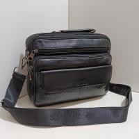 ราคา Leather inc กระเป๋าสะพายผู้ชาย 5ช่องซิป หนังวัวแท้ ไซส์ ipad ไซส์ L 26X22X8cm รุ่นK506 L (20606738255)