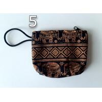ราคา กระเป๋าใส่เหรียญผ้าฝ้ายพื้นเมืองผ้าพิมพ์ช้างใบเล็ก (7187714026)