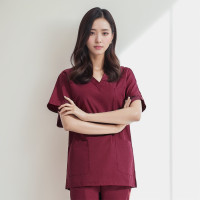 ราคา เสื้อ กางเกงสำหรับผู้หญิงแขนสั้นผ้าคอตตอนเสื้อผ้าผ่าตัดเครื่องแบบโรงพยาบาลชุดพยาบาลทั้งชุด (19051354203)