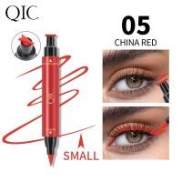 ราคา QIC Double Head Stamp อายไลเนอร์กันน้ำแห้งเร็วติดทนนานไม่เลอะ Triangle Wings Liquid Eyeliner (15852475803)