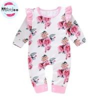 ราคา Mikrdoo ทารกแรกเกิดเด็กทารกวัยหัดเดินชุดบอดี้สูทเด็กผู้หญิงชุดยาวพิมพ์ลายดอกไม้ Romper สำหรับ0 18เดือน (9557615307)