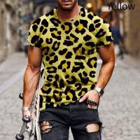 ราคา เสื้อยืดผู้ชายแขนสั้นพิมพ์ลายเสือดาว3d ฤดูร้อนแฟชั่นเท่ๆ (19747106205)