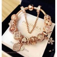 ราคา Ready Stockauthentic Pandora 925เสน่ห์เครื่องประดับสร้อยข้อมือสร้อยข้อมือหวานหญิงRoseสีชมพูจี้ลูกปัดกำไลข้อมือ (20228476406)
