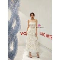 ราคา Widelia ชุดแม็กซี่เดรสยาวสายเดี่ยวเนื้อผ้าลูกไม้ (19661868312)