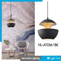 ราคา Lighttrio โคมไฟแขวนเพดาน สไตล์โมเดิร์น โคมไฟห้อย ไฟเพดาน รุ่น HL ATOM BK ไม่รวมหลอดไฟ (137639259)