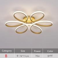 ราคา โคมไฟเพดาน Led ขนาดใหญ่ ลายดอกไม้ สไตล์นอร์ดิกโมเดิร์น สําหรับตกแต่งเพดาน ห้องนอน ห้องนั่งเล่น (19090835740)