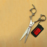 ราคา Kasho 440C 6นิ้วตัดผมกรรไกรแบนฟันกรรไกร Hairdressing Clipper Salon Tools (16830653995)
