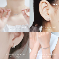ราคา พร้อมส่ง MNL ต่างหู Infinity symbol แบบห่วง แบบแป้น ต่างหูผู้หญิง ต่างหูเพชร ต่างหูเกาหลี ต่างหูห่วง ตุ้มหูเพชร ออกงาน เครื่องประดับแฟชั่น (20057848766)