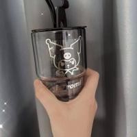 ราคา ใหม่ Sanrio Kuromi ไม้ไผ่ถ้วย Ins มูลค่าสูงอเนกประสงค์ฟางที่มีฝาปิดนักเรียนแก้วน้ำของเล่นสำหรับเด็ก ef toy (16932341422)