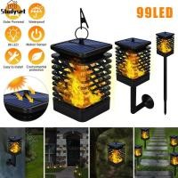 ราคา Studyset IN stock Solar Flickering Flames Lantern Ip65 Waterproof Led Torch Lamp For Outdoor Garden Patios Lawns Porches (20070564713)