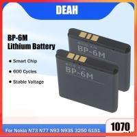ราคา แบตเตอรี่โทรศัพท์BP 6MสำหรับNOKIA N93 N73 9300 6233 6280 6282 3250 6151 6234 6288 9300i N77 6151 6290 N93S BP 6M (4558010625)