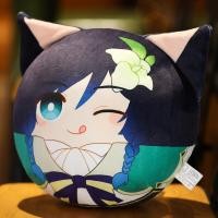 ราคา Genshin Merch หมอนผ้ากำมะหยี่หูแมวน่ารักจี้ของเล่นตุ๊กตากลม (11776687553)