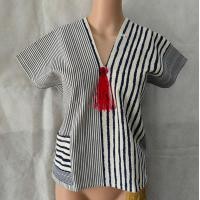 ราคา เสื้อพื้นเมืองเชียงใหม่ เสื้อผ้าฝ้ายคอกะเหรี่ยง ขนาดรอบอก 42 นิ้ว ยาว 21 นิ้ว (19063074328)