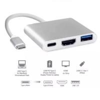 ราคา สาย HDMI 3in1 ต่อทีวี 1080P ของแท้100 ต่อมือถือออกทีวี HDTV Mobile To HDTV For iPh Android Type C สายต่อโทรศัพท์TV (16005210407)