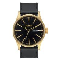 ราคา Nixon Sentry NXA105513 00 นาฬิกาผู้ชาย สายหนัง Gold Black (18219698319)