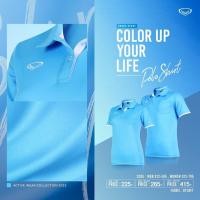ราคา ใหม่ GRAND SPORT เสื้อโปโลแกรนด์สปอร์ตหญิง รุ่น 12 795 ใส่สบาย สีกรมท่า ขาว โอรส บานเย็น ส้ม แดง ฟ้า ม่วง เขียว (19109768254)